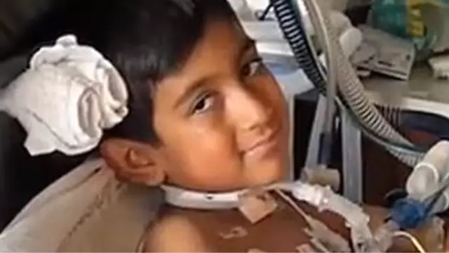 Boy, 6, was unable to talk or breathe on his own just hours after being misdiagnosed with flu.