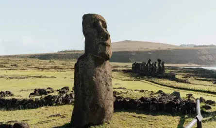 Moai Statues at Ahu Tongariki, Easter Island, Chile