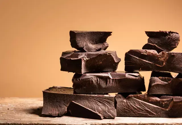 Two to four squares our small squares, of chocolate per week showed the greatest health benefits